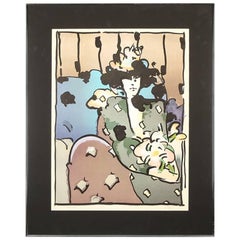 Signierte Farbseriegraphie in limitierter Auflage von Peter Max