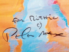 Peter Max Signed "Orange Liberty" Poster