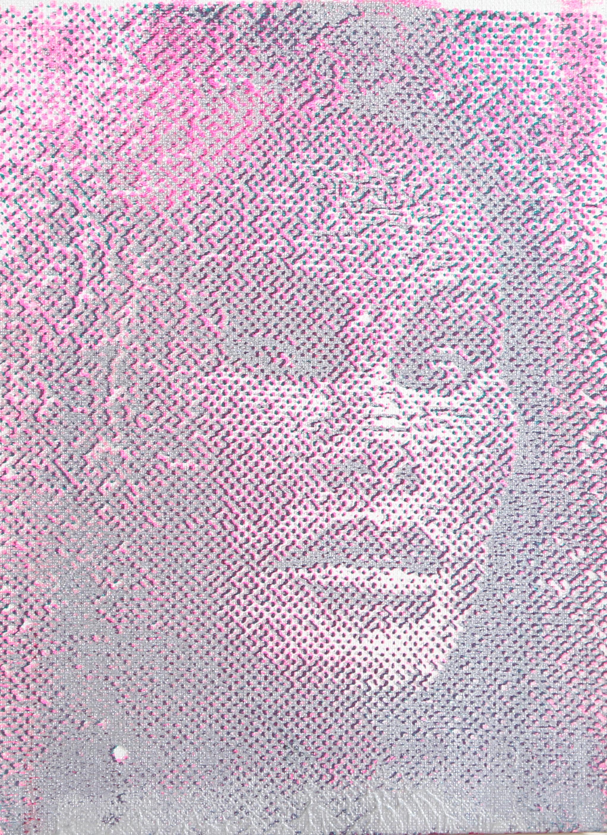 Jocelyn Wildenstein, Pop Art Acrylic and Screenprint Portrait by Peter Mayer