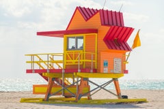"8th Street Miami Lifeguard Stand, " Contemporary Photograph, 24" x 36"
