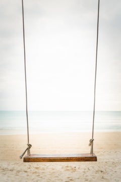 "Beach Swing," Contemporary Coastal Photograph, 36" x 24"