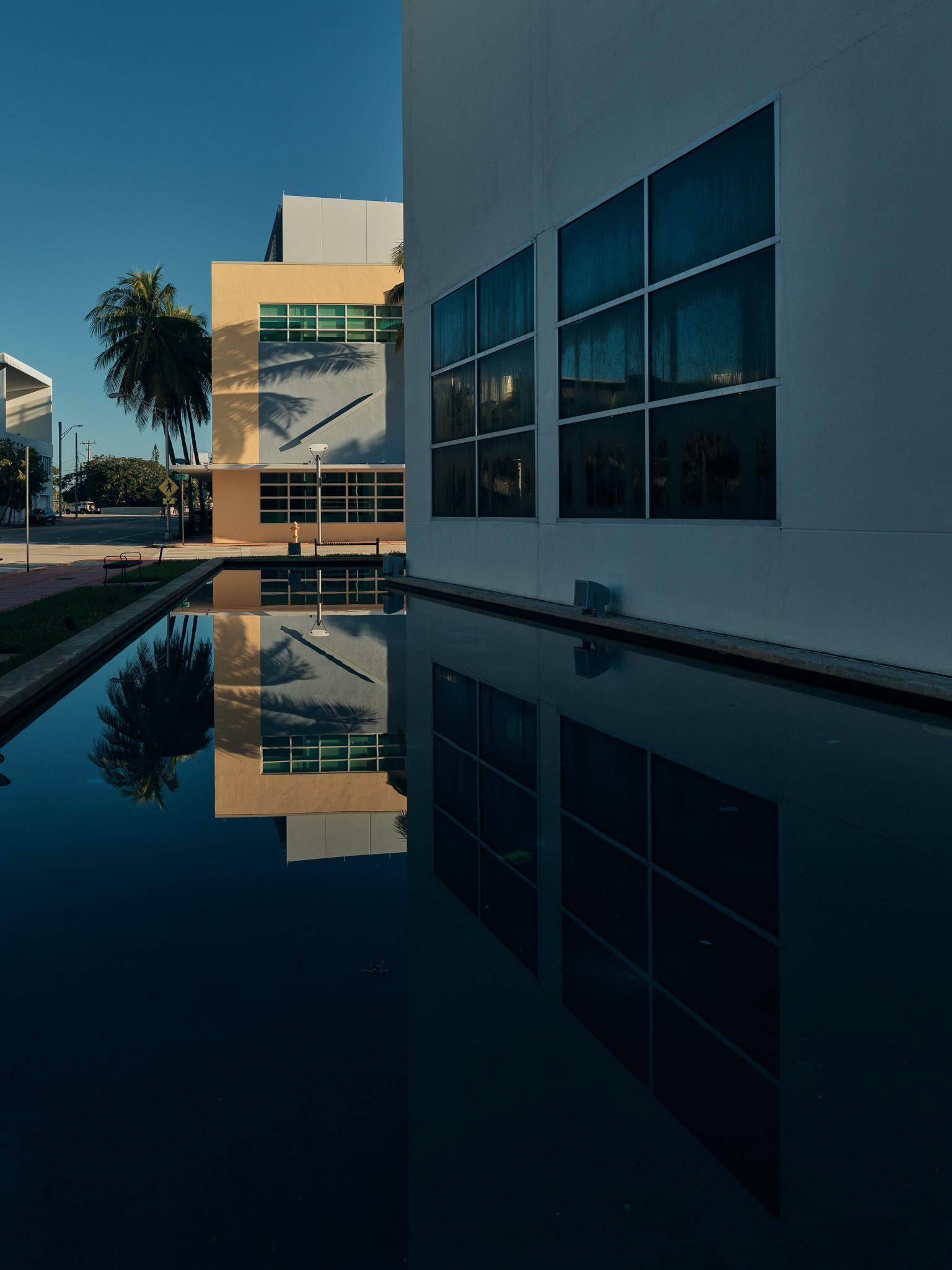 Peter Mendelson Landscape Photograph - "Miami Reflections, " Contemporary Architectural Photograph, 32" x 24"