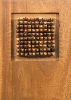 Peter Mennacher - Untitled Maquette - intimate, hand whittled, high modernism, wooden sculpture Untitled Maquette - intimate, hand whittled, high modernism, wooden sculpture