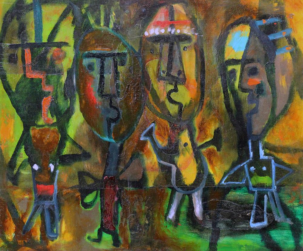 Four Figures, Spiritual and Cultural Commentary by Female American Modernist