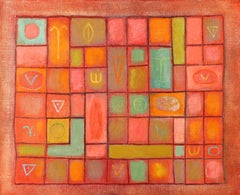 Game Board, Abstract by Female American Modernist and Surrealist Artist