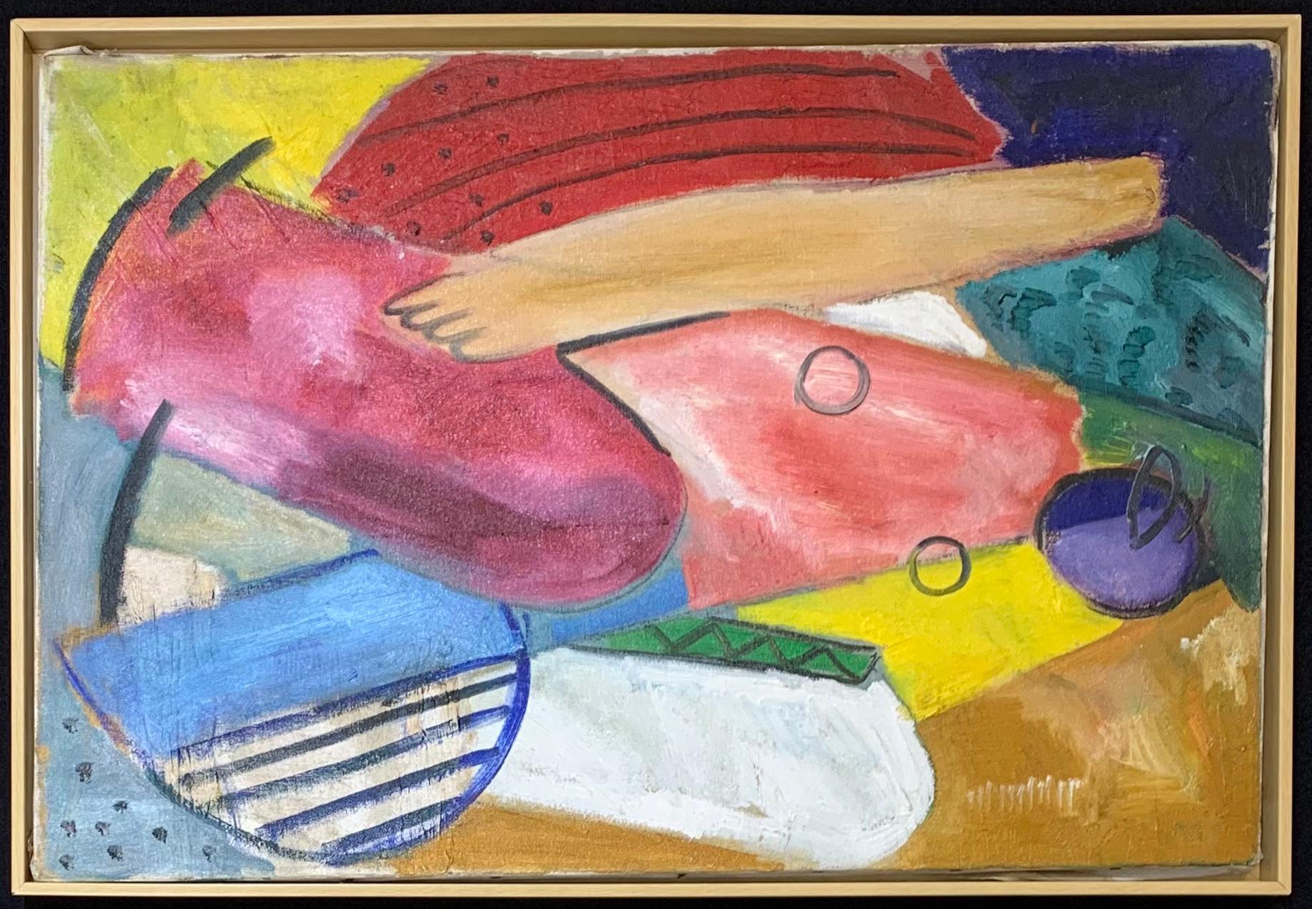 Doni dal cielo, astratto spirituale di una donna modernista americana - Painting di Peter Miller