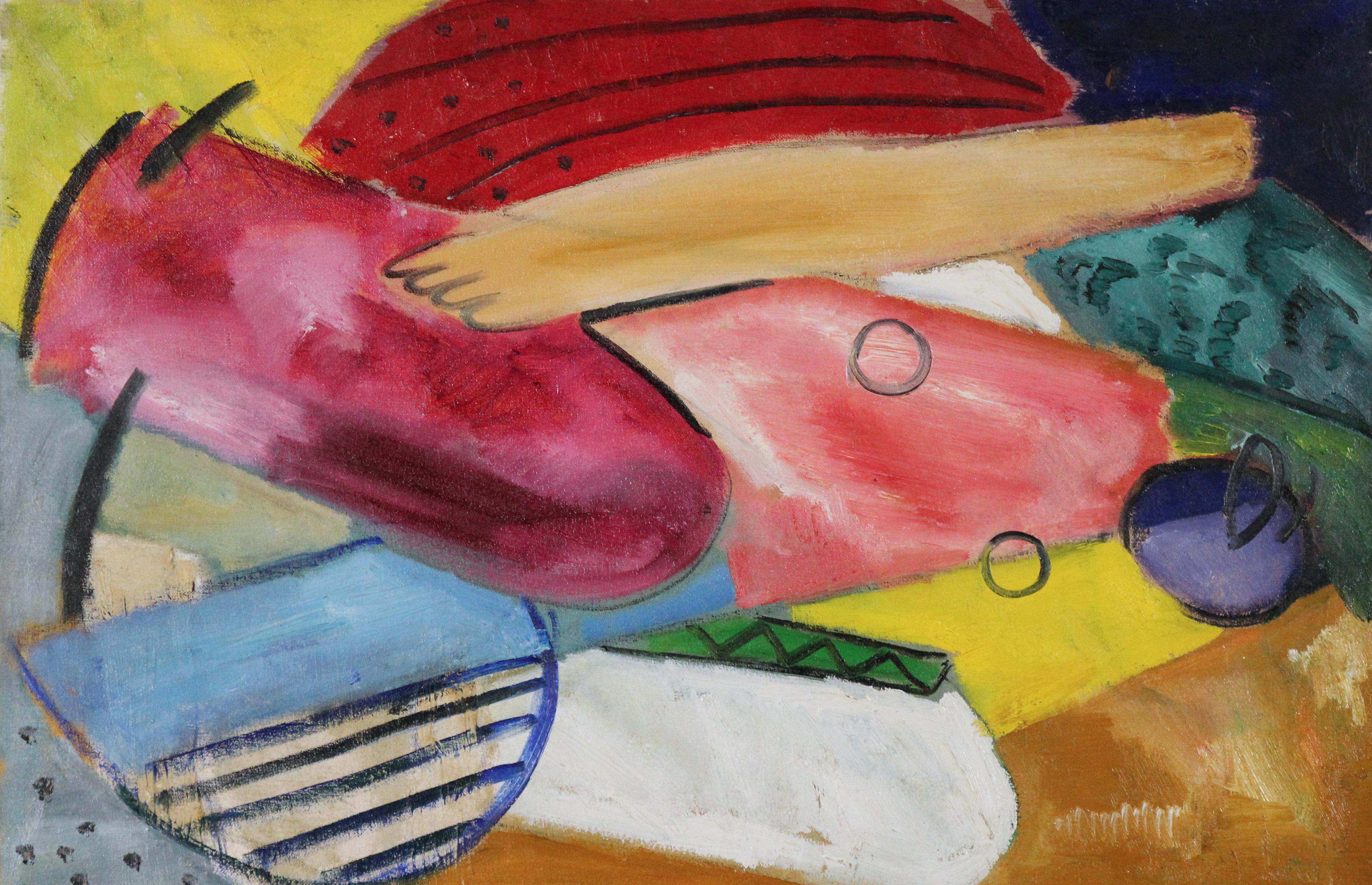 Abstract Painting di Peter Miller - Doni dal cielo, astratto spirituale di una donna modernista americana