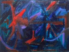 Midnight Dance, Modernist Southwestern Abstract Skyscape