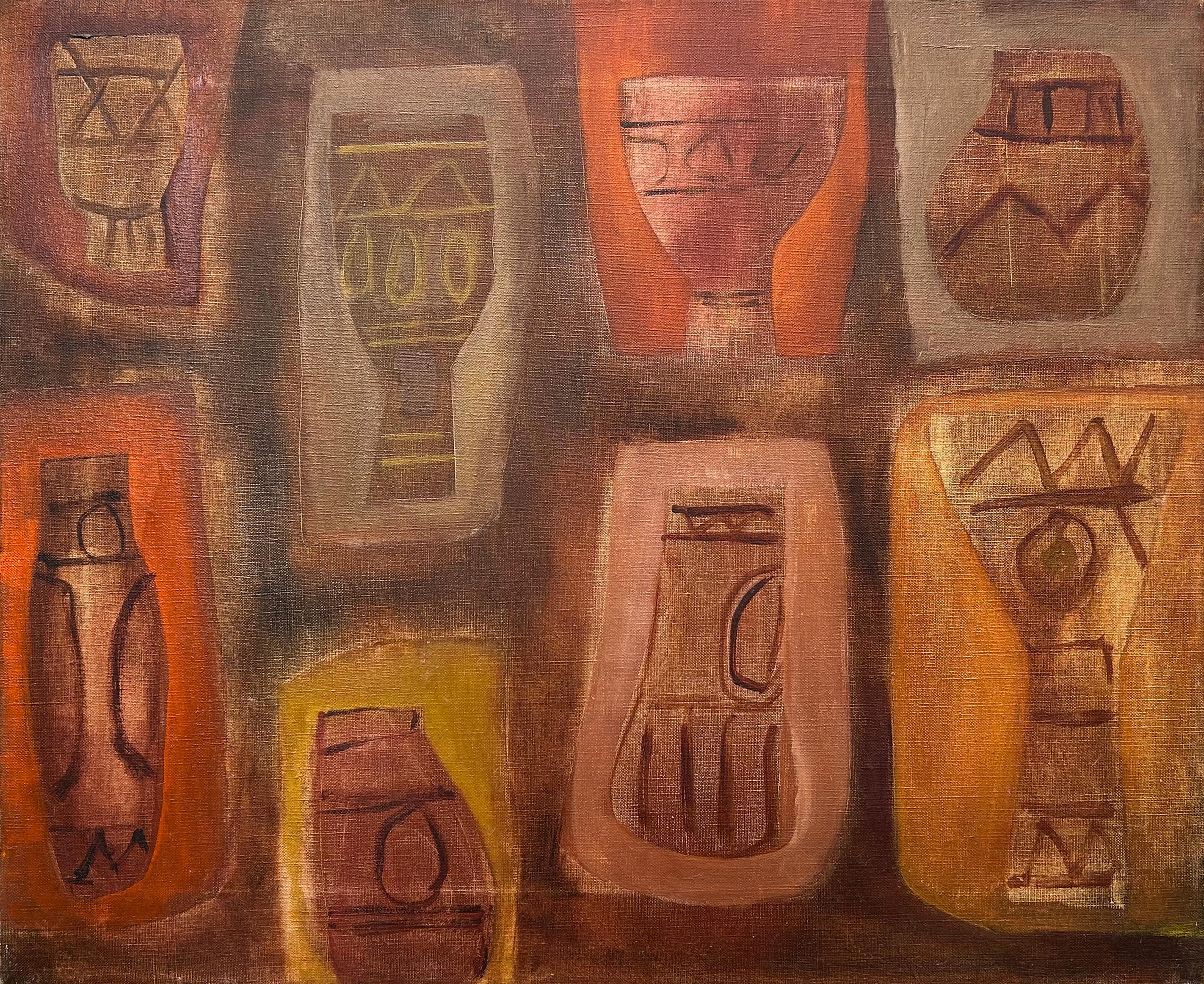 Pueblo Pottery, Cultural Commentary and Still Life by Female American Modernist