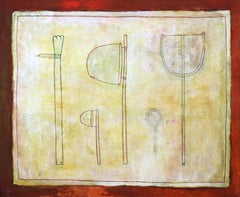 Vintage Tools, Symbolism and Abstract by American Female Modernist Peter Miller