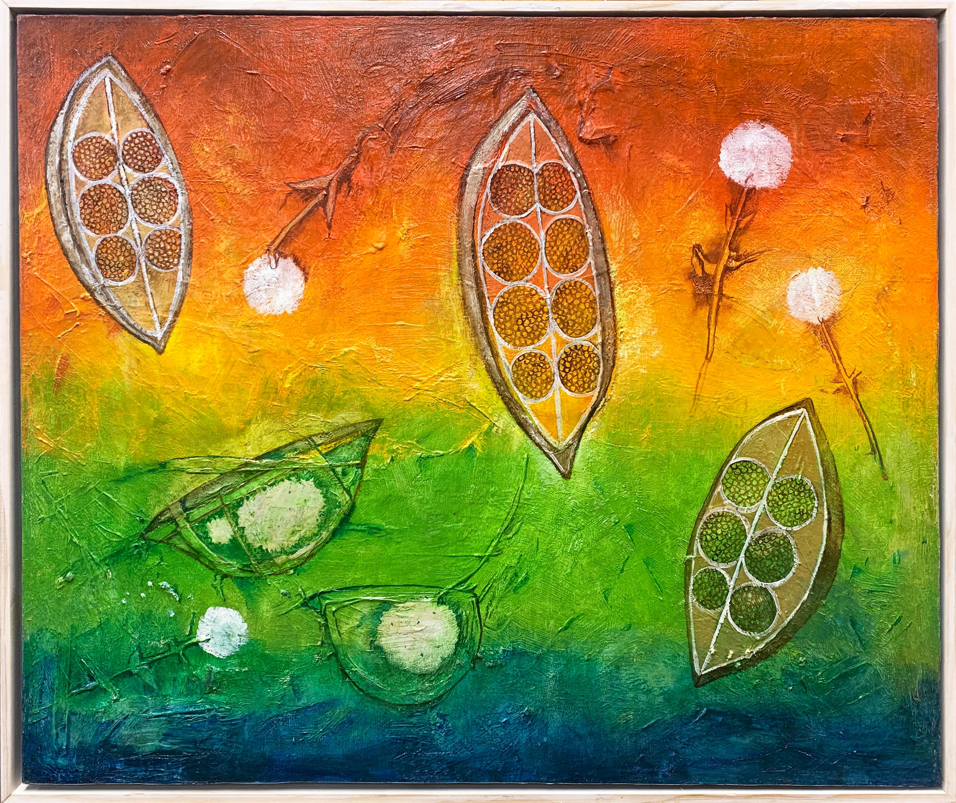 La cerimonia della tartaruga, il simbolismo e l'astrattismo della donna modernista americana - Painting di Peter Miller