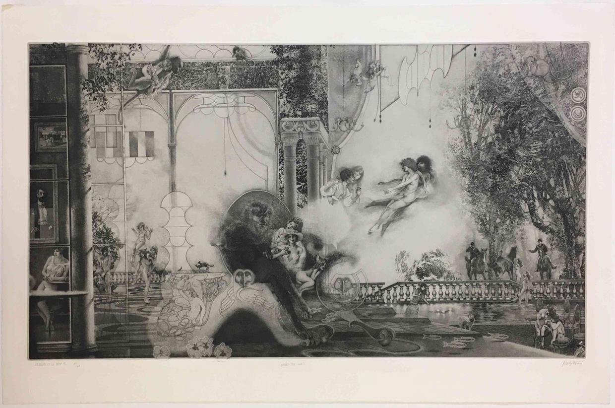 Landscape Print de Peter Milton - Las Bellas y la Bestia: Antes de la caza