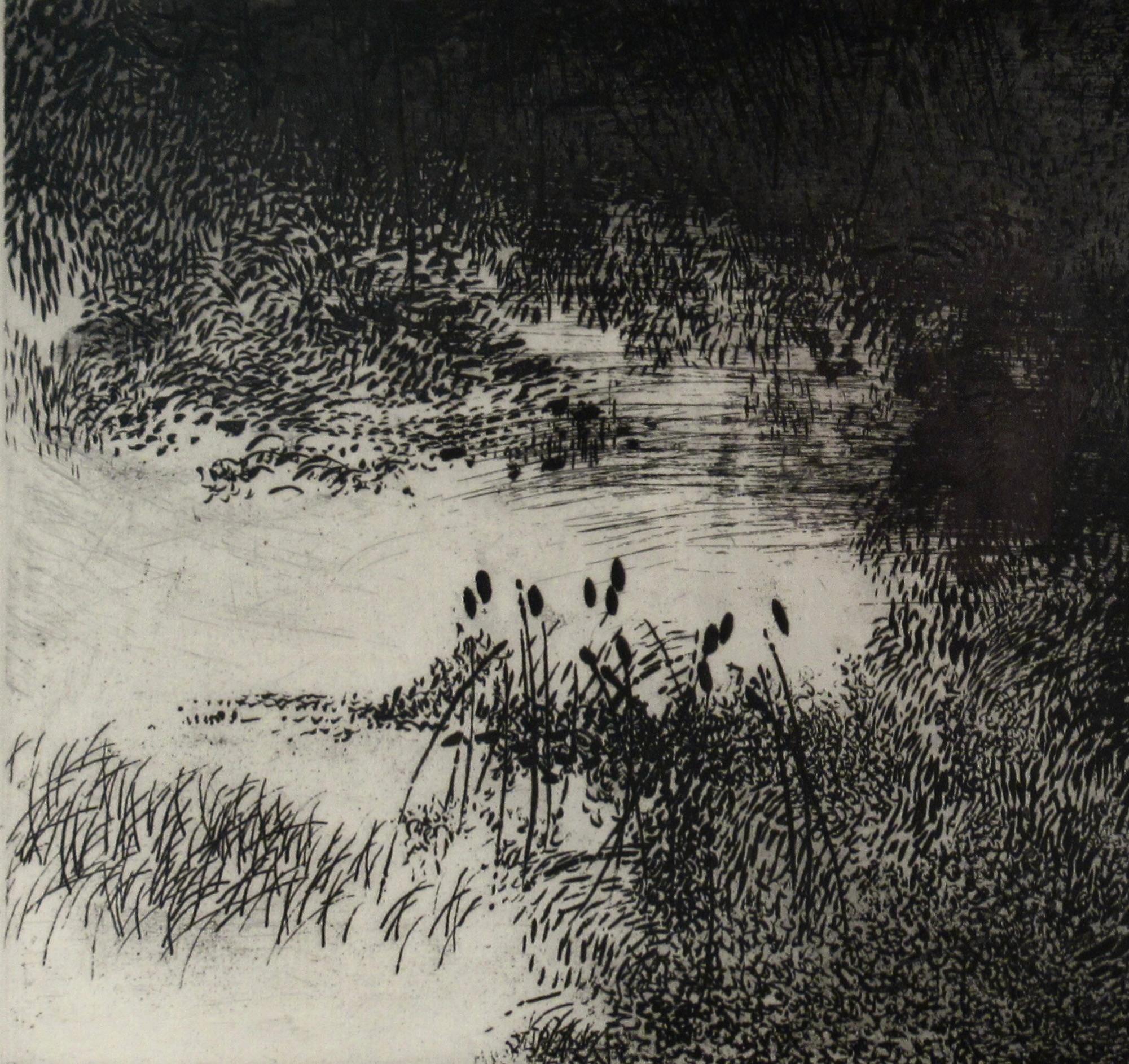 Palude - Landscape Print Beige di Peter Milton