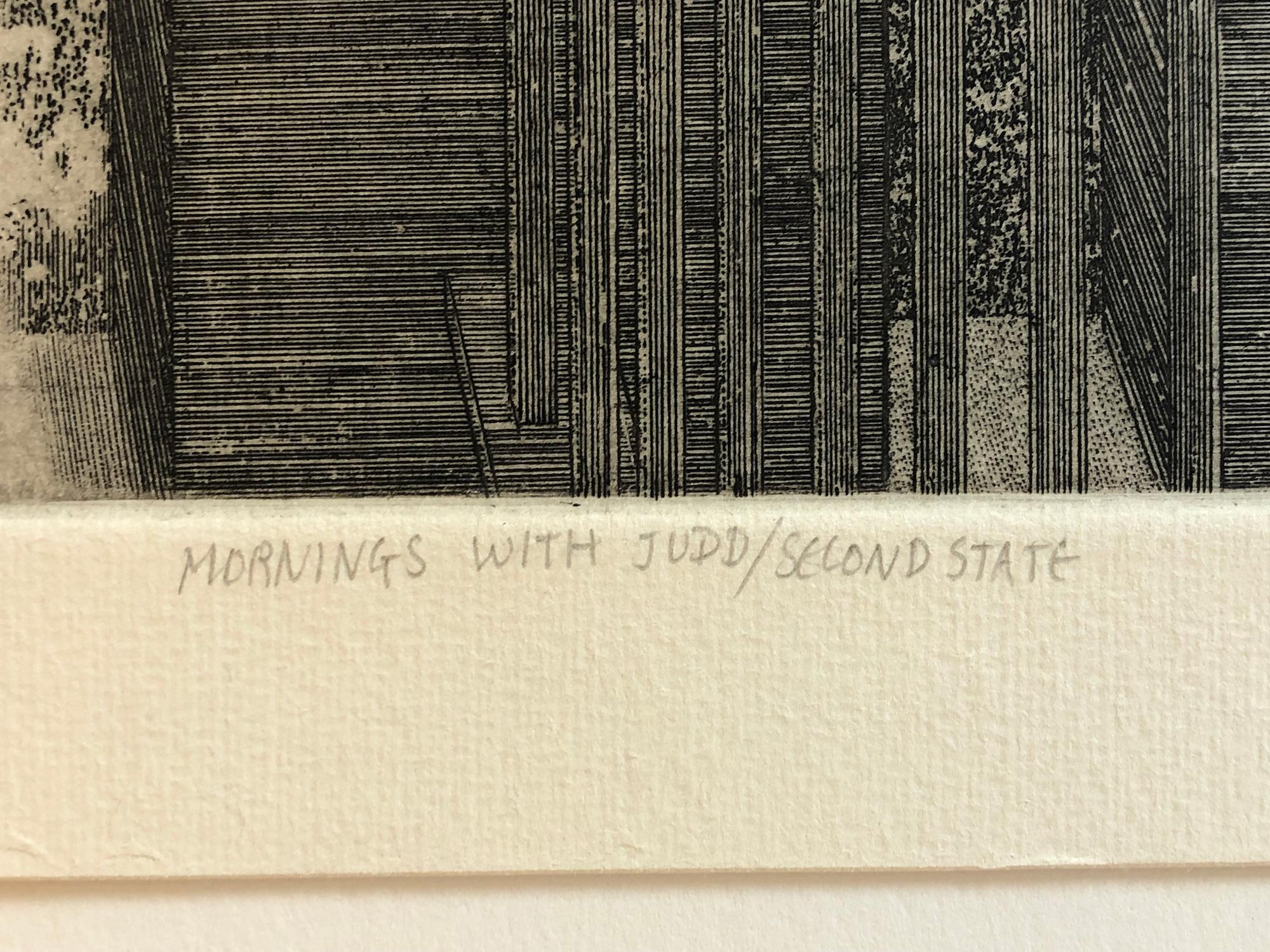 Mornings with Judd (Zweiter Staat) (Amerikanische Moderne), Print, von Peter Milton