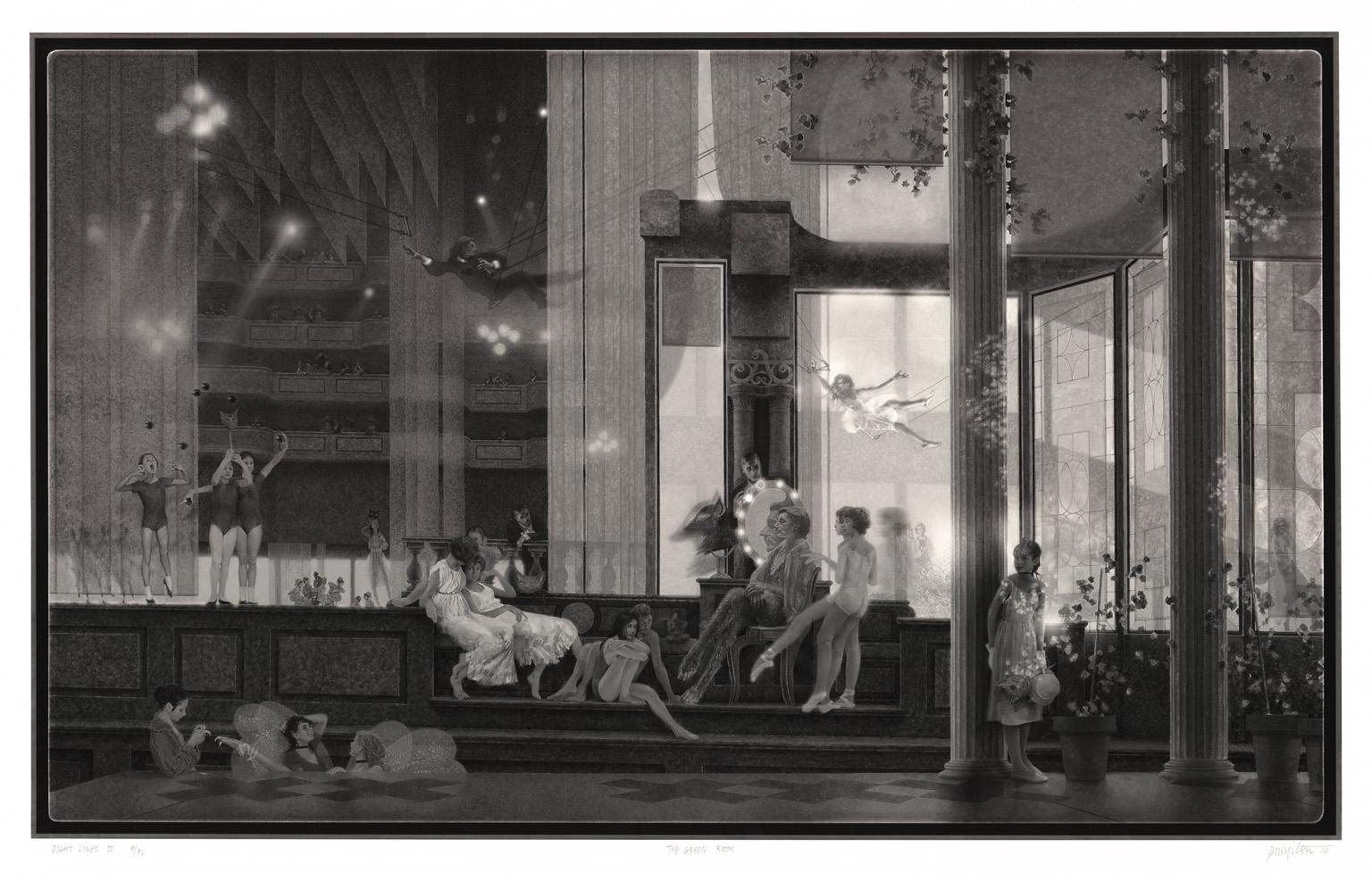 Líneas de visión II : La Sala Verde - Print de Peter Milton
