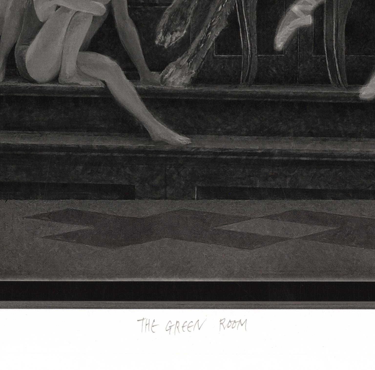 Líneas de visión II : La Sala Verde - Figurative Print Negro de Peter Milton