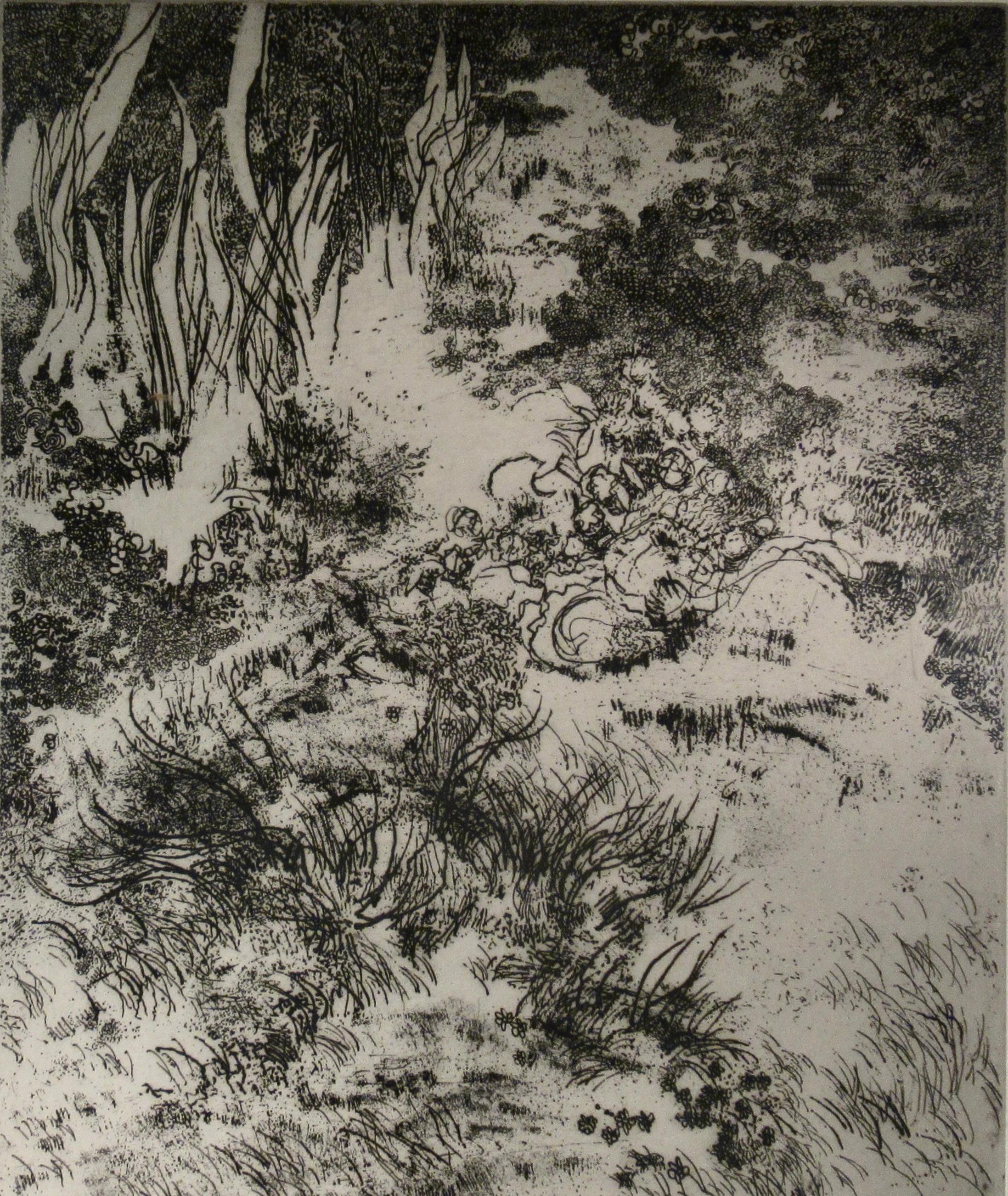 Vegetation III - American Modern Print by Peter Milton