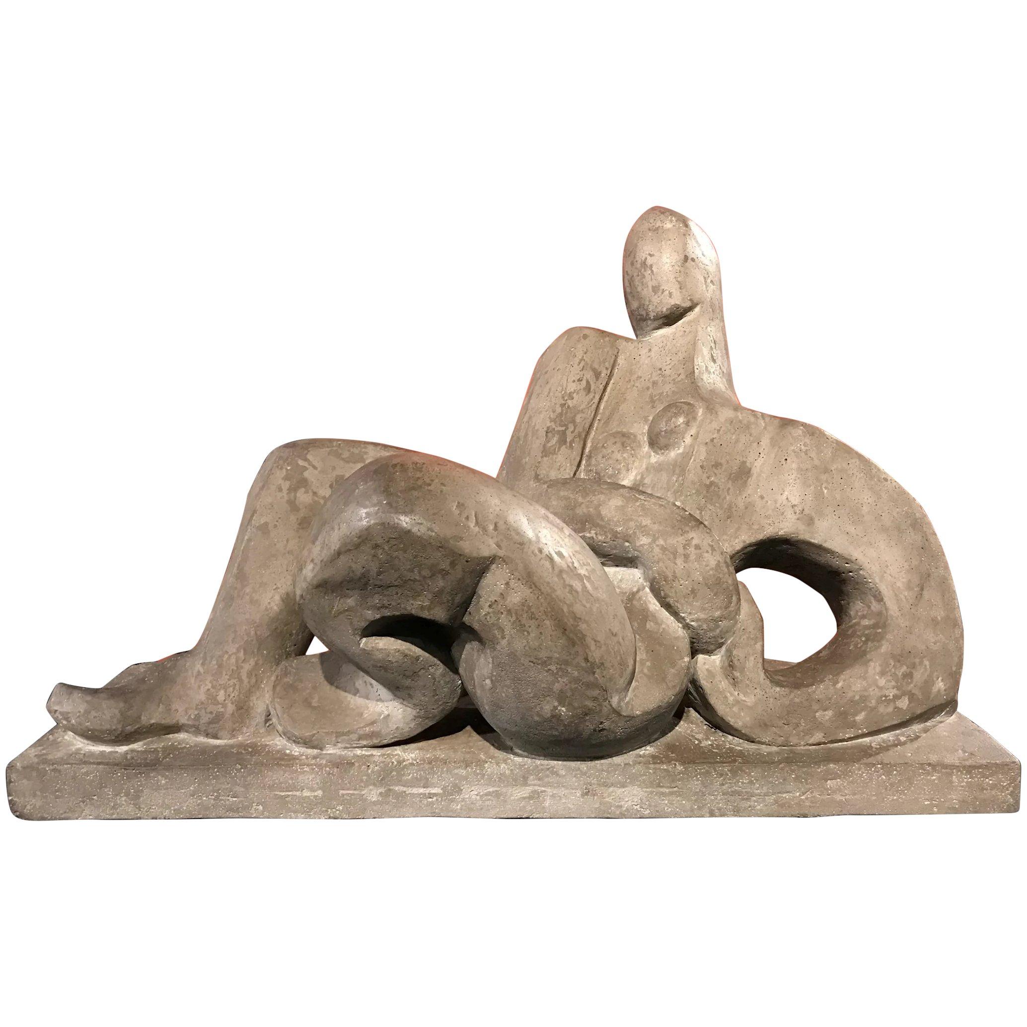 Peter Milton Figurative Sculpture - Reclining Woman