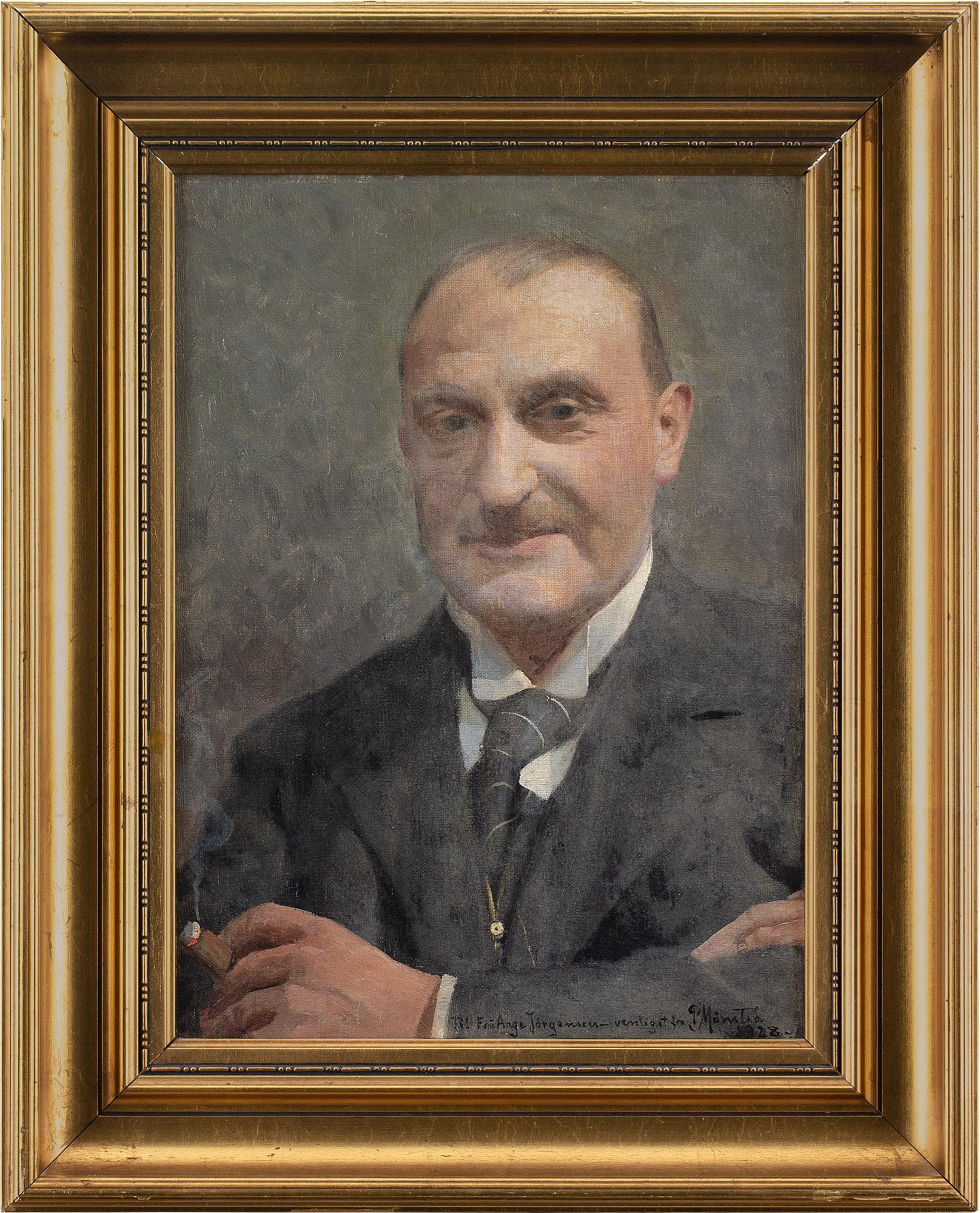 Peter Mønsted, Porträt von Aage Jørgensen, Ölgemälde