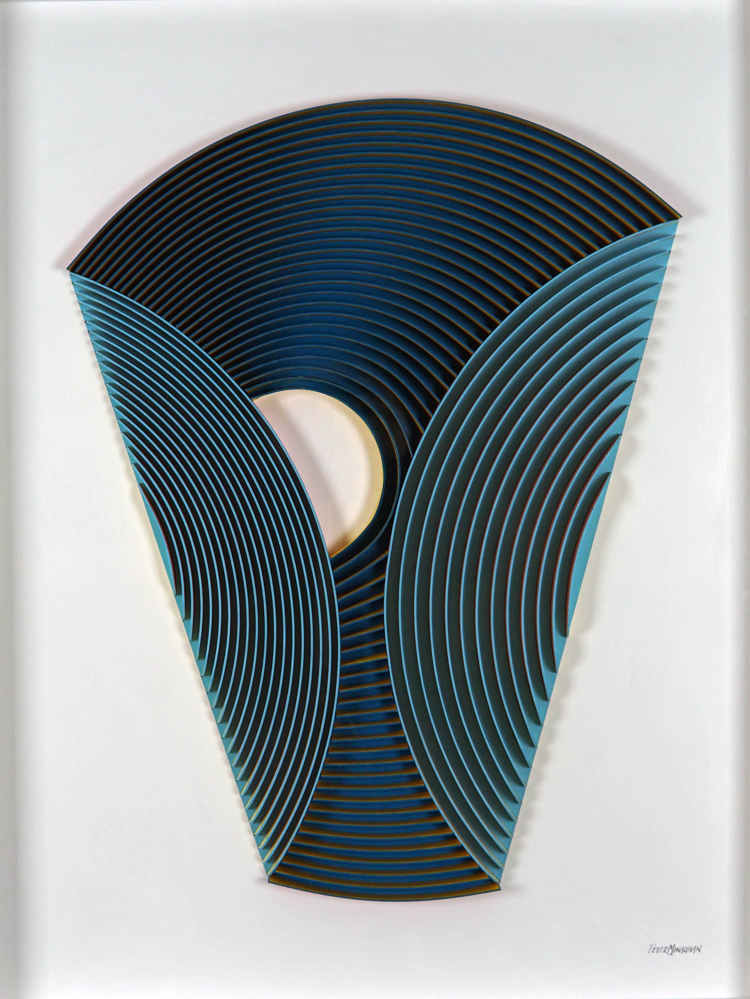 Concentric Two Folds - Mixed Media Art by Peter Monaghan
