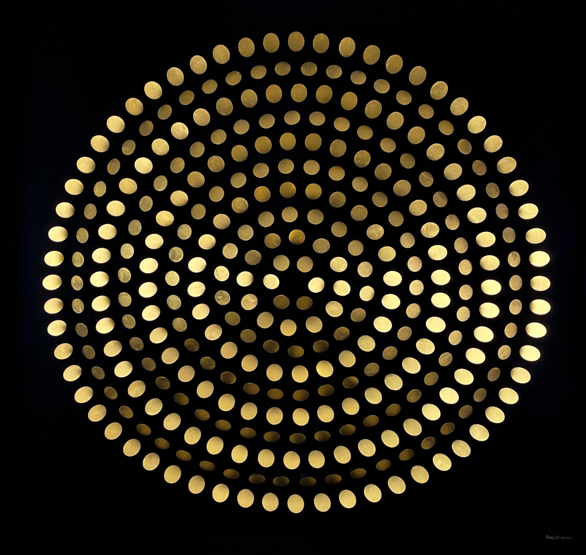 Golden Rotations - Mixed Media Art by Peter Monaghan