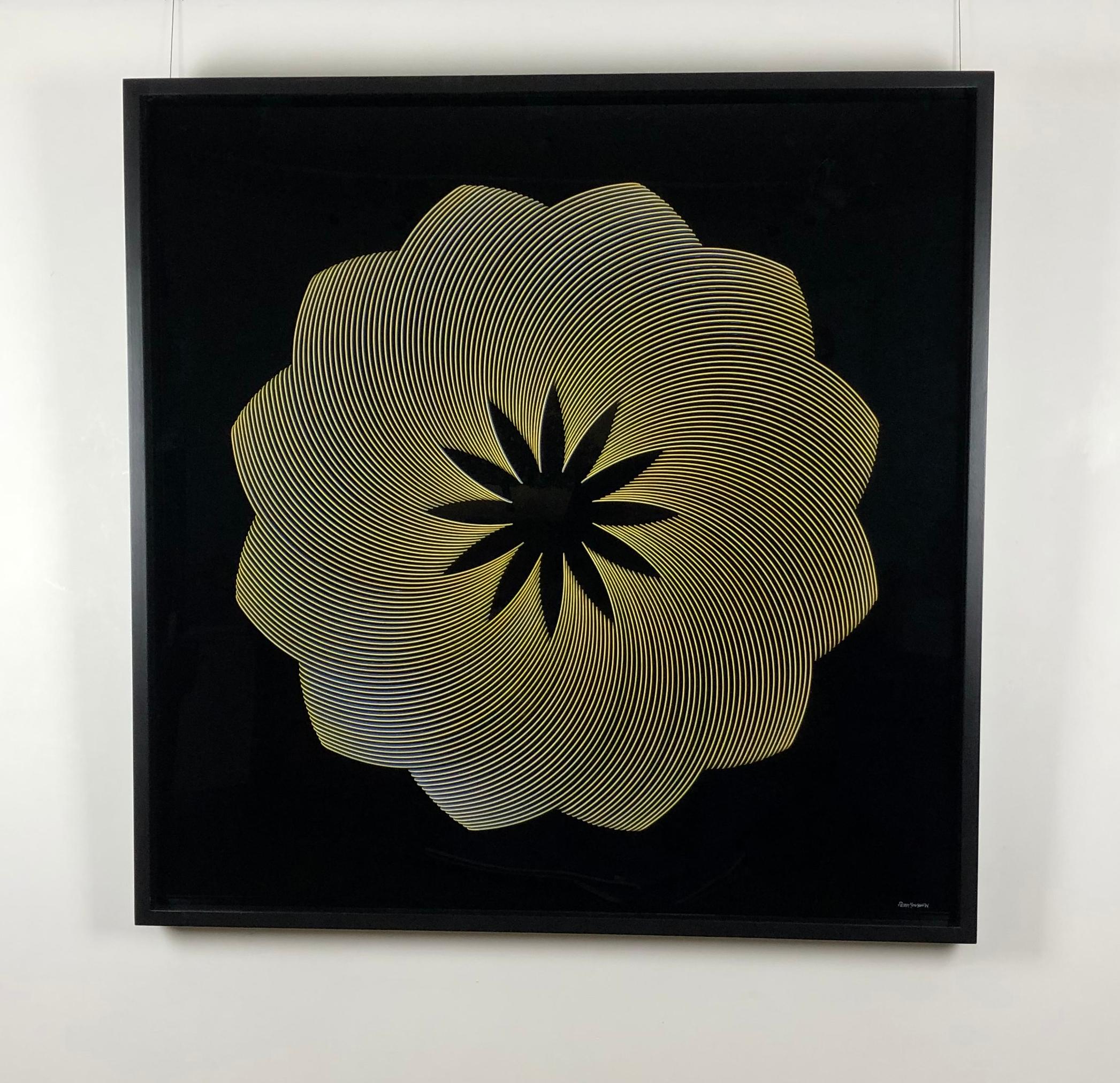 Lotus - Contemporary Mixed Media Art by Peter Monaghan