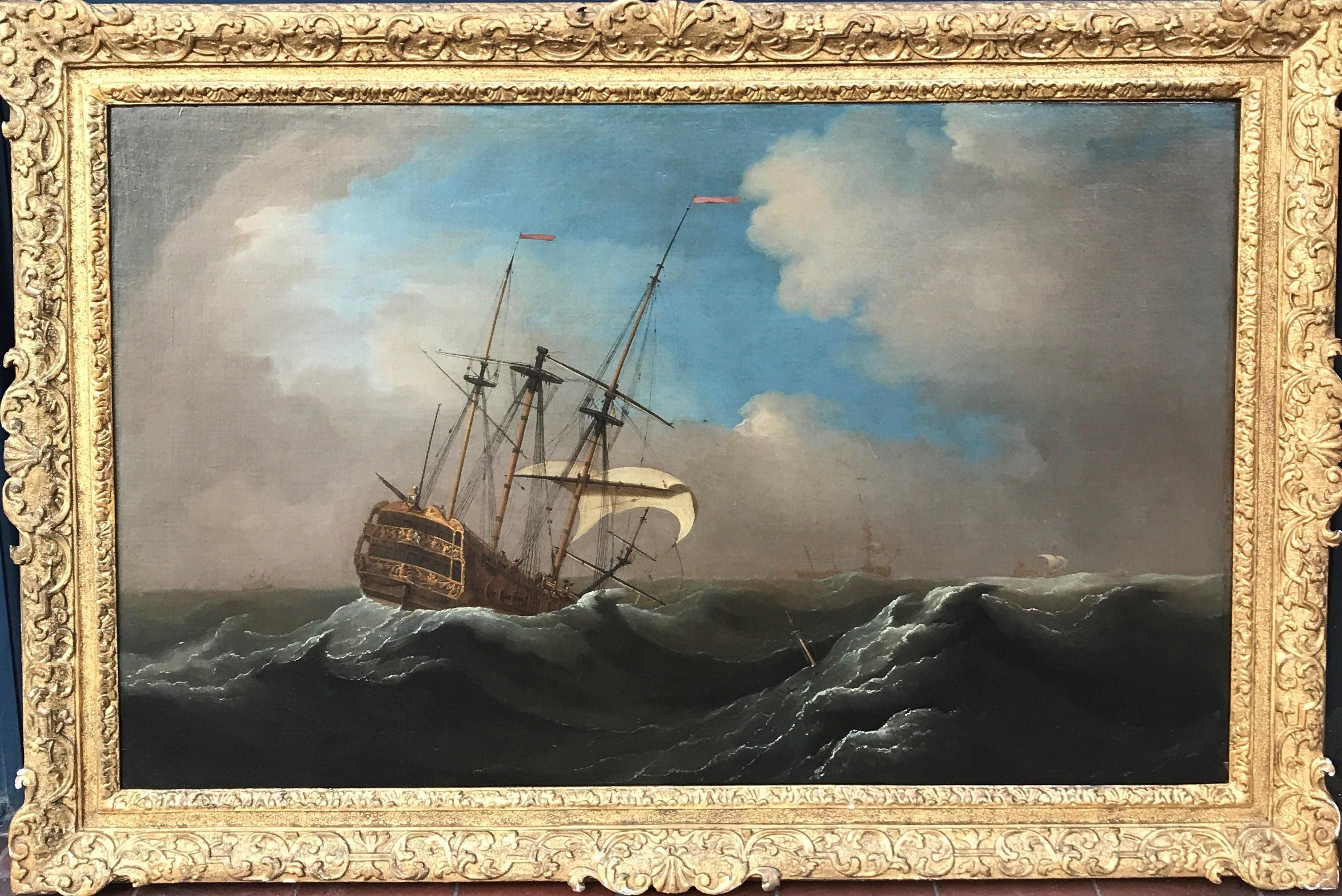 Peter MONAMY (1681-1749, English)
After the Storm
c. 1740
Oil on canvas
Framed in a carved and gilded period frame
Framed 33 ¼ x 48 ¾ inches
Provenance: Christie’s 1972

Peter Monamy was baptised at the church of St Botolph's-without-Aldgate,