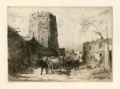 « Church of San Miguel, Santa Fe, New Mexico », gravure originale