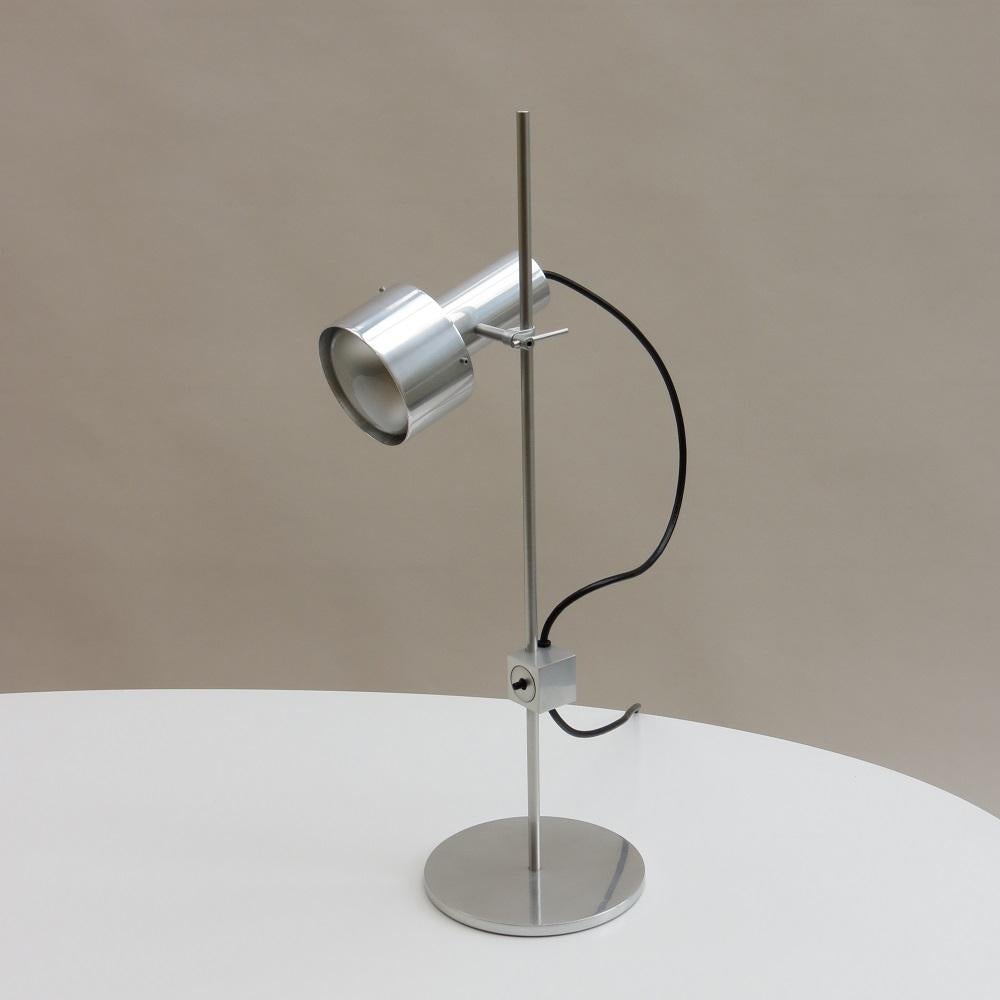 English Peter Nelson Aluminium Single Spot Desk Lamp Early 1960s 3 available For Sale