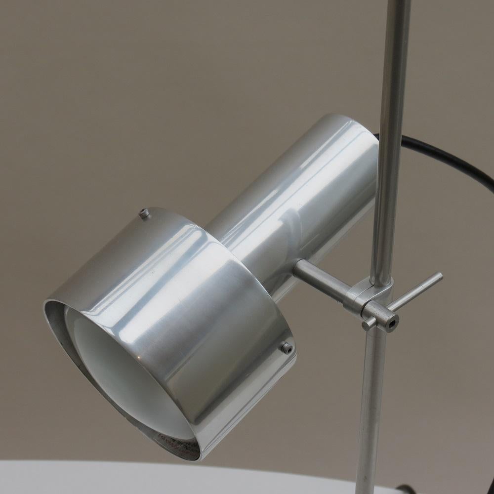 Peter Nelson Aluminium Single Spot Desk Lamp Early 1960s 3 available In Good Condition For Sale In Stow on the Wold, GB
