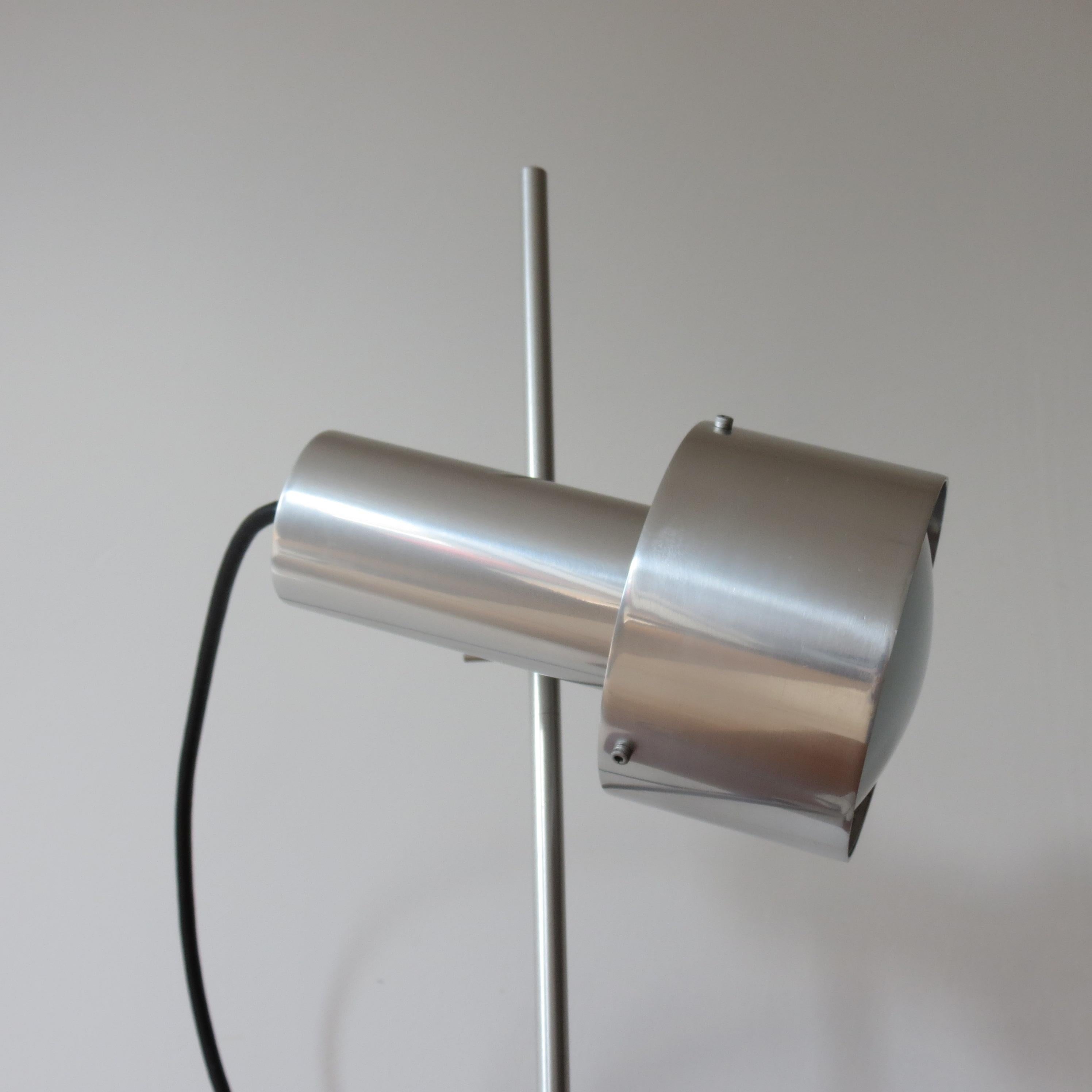 Mid-Century Modern Peter Nelson Aluminium Single Spot Desk Lamp Early 1960s 3 available