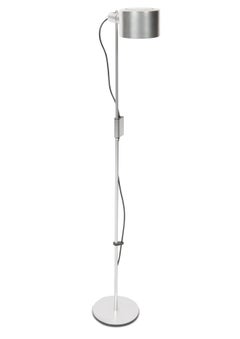 Peter Nelson & Ronald Holmes Lampada da terra a spot in alluminio spazzolato Rise & Fall