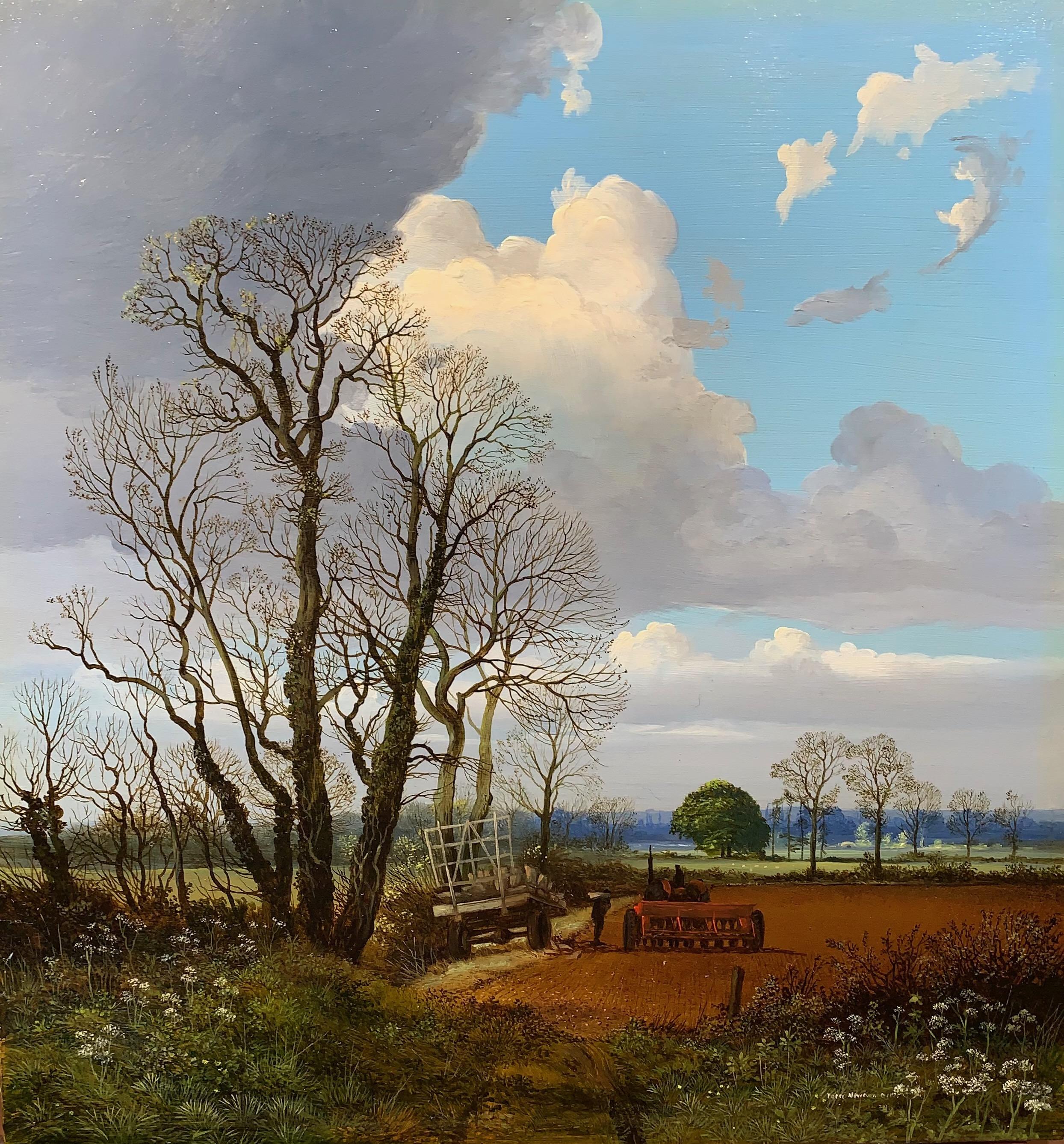 Landscape Painting di Peter Newcombe - Primavera