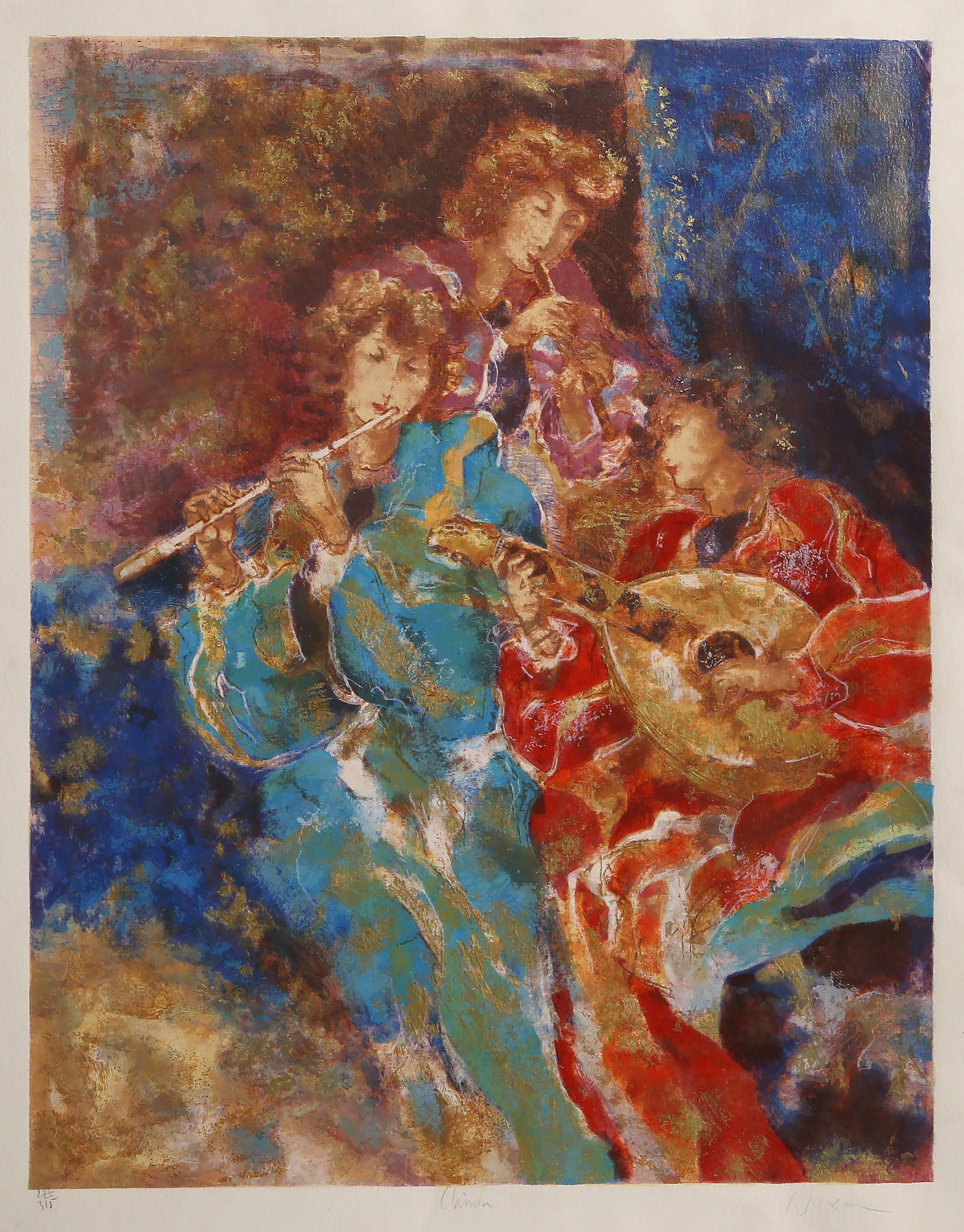 Peter Nixon, British (1956 - ) - Clarion, Year:  circa 1980, Medium:  Screenprint, signed, titled and numbered in pencil, Edition:  277/315, Image Size:  23.25 x 18 inches, Size:  29 x 22 in. (73.66 x 55.88 cm)