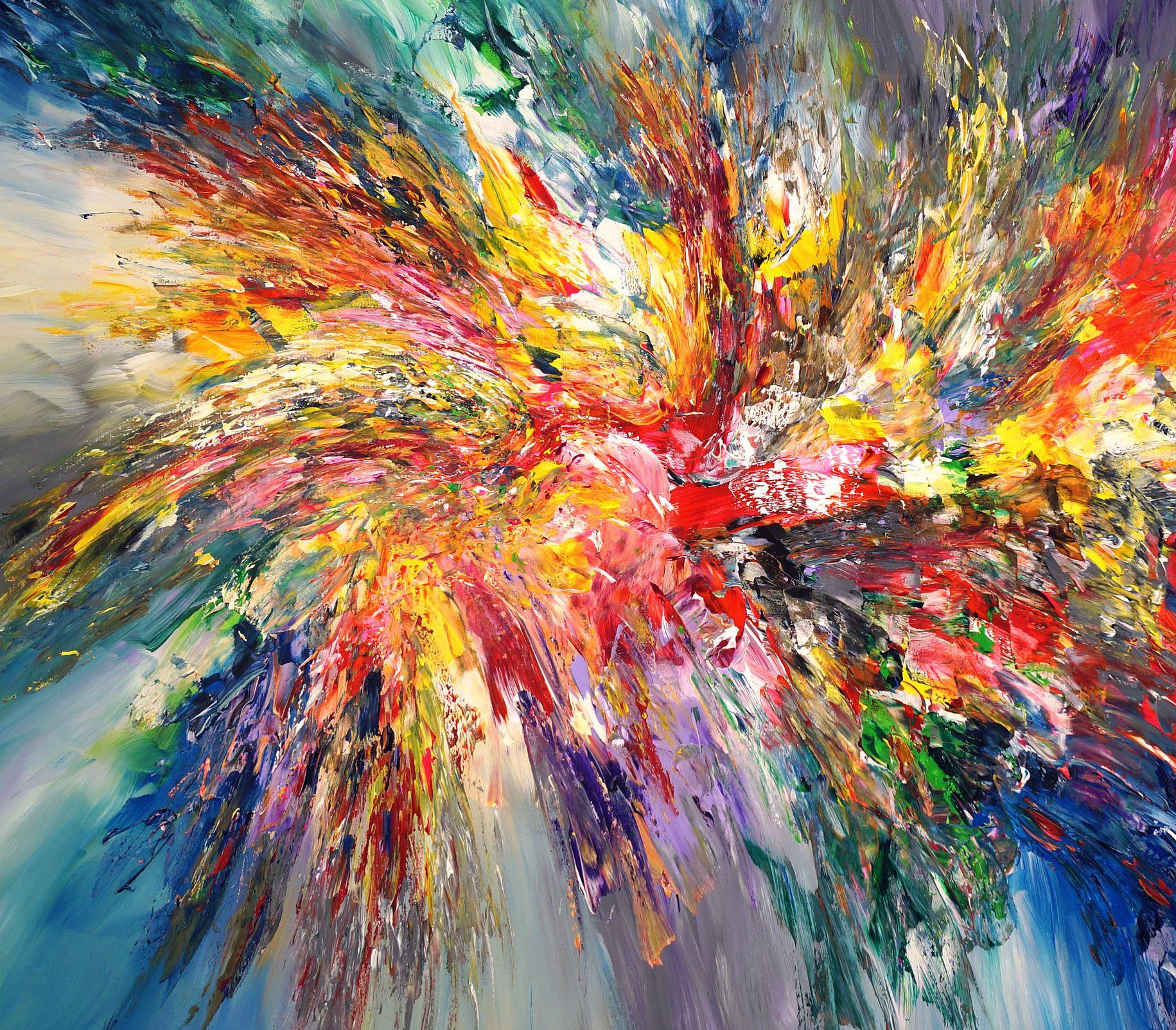 Energy Burst XL 2, Painting, Acrylic on Canvas 2