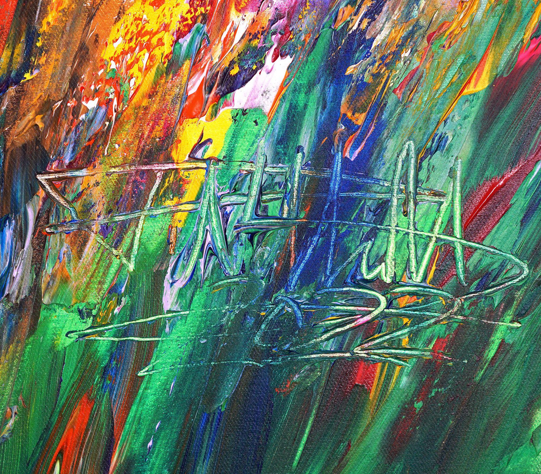 Green Daydream XXL 2, Painting, Acrylic on Canvas For Sale 3