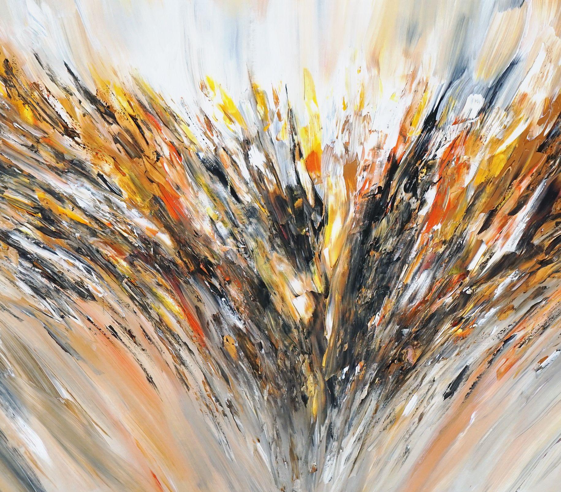 Aventura soleada en la naturaleza XXL 3, Pintura, Acrílico sobre lienzo - Painting Abstracto de Peter Nottrott