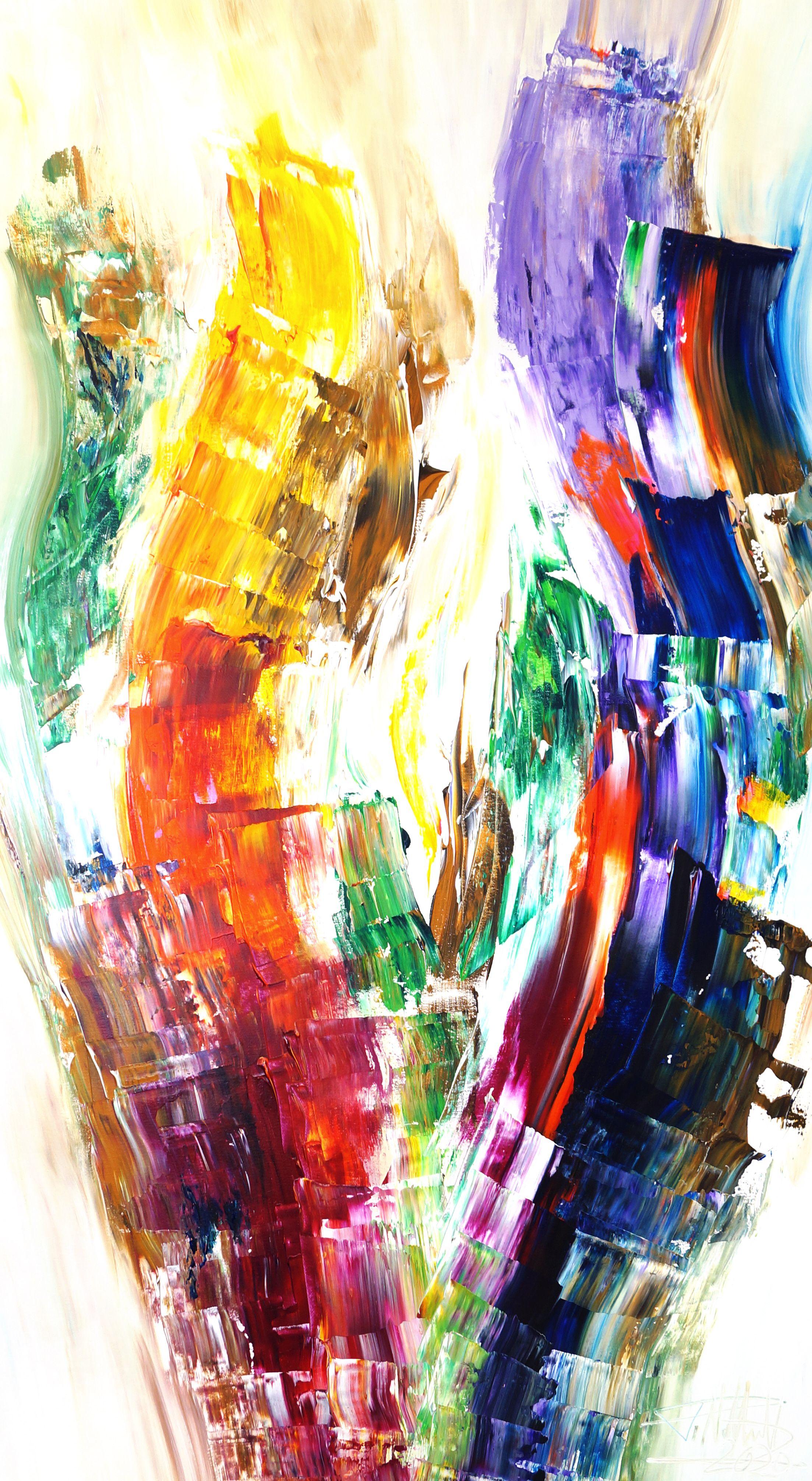 Abstract Painting Peter Nottrott - Peinture « Swing It L 1 », acrylique sur toile