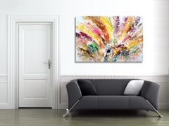 Vibrant Summer Impressions XL 1, Painting, Acrylic on Canvas