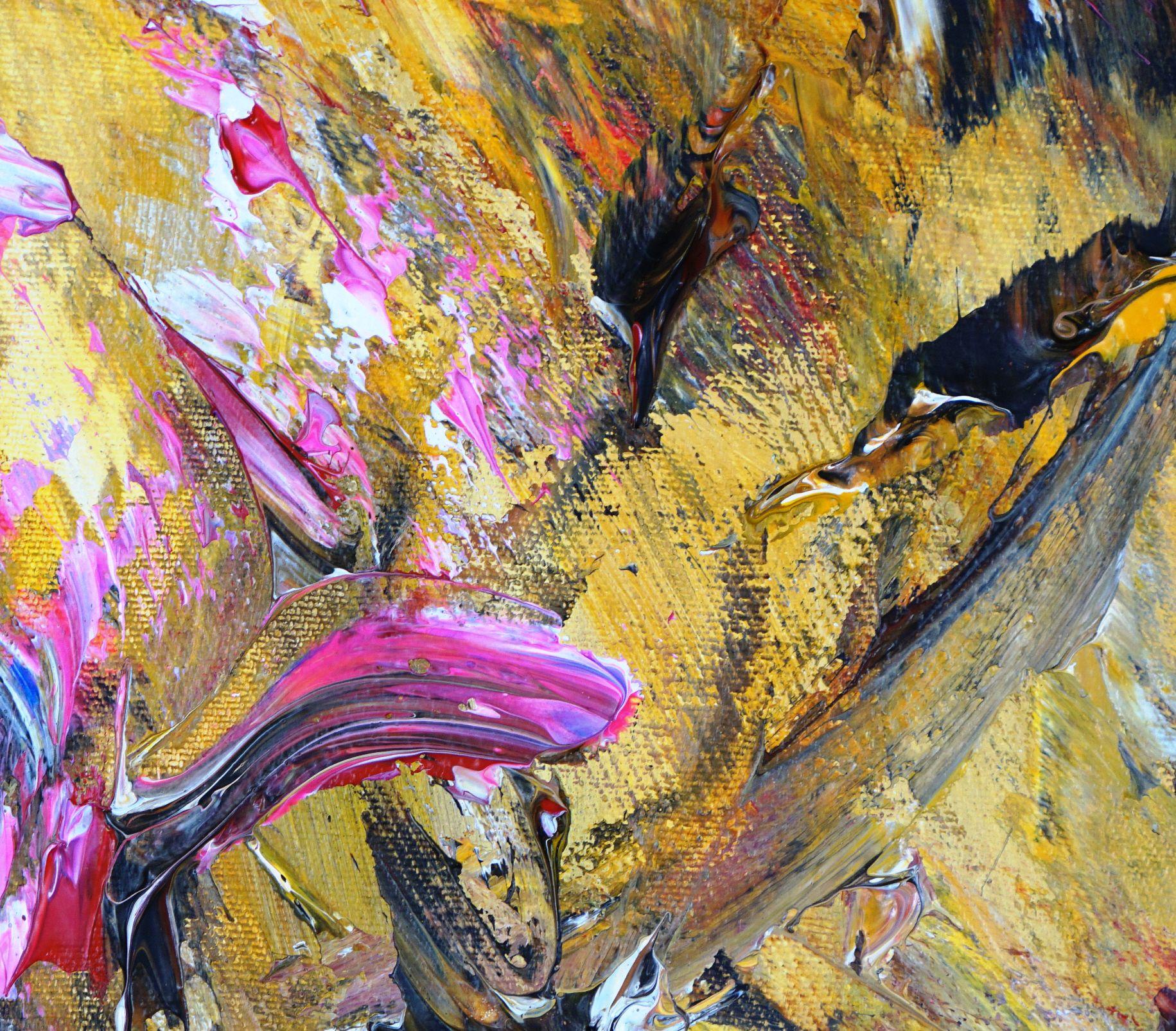 Energía amarilla XXL 1, Pintura, Acrílico sobre lienzo en venta 2