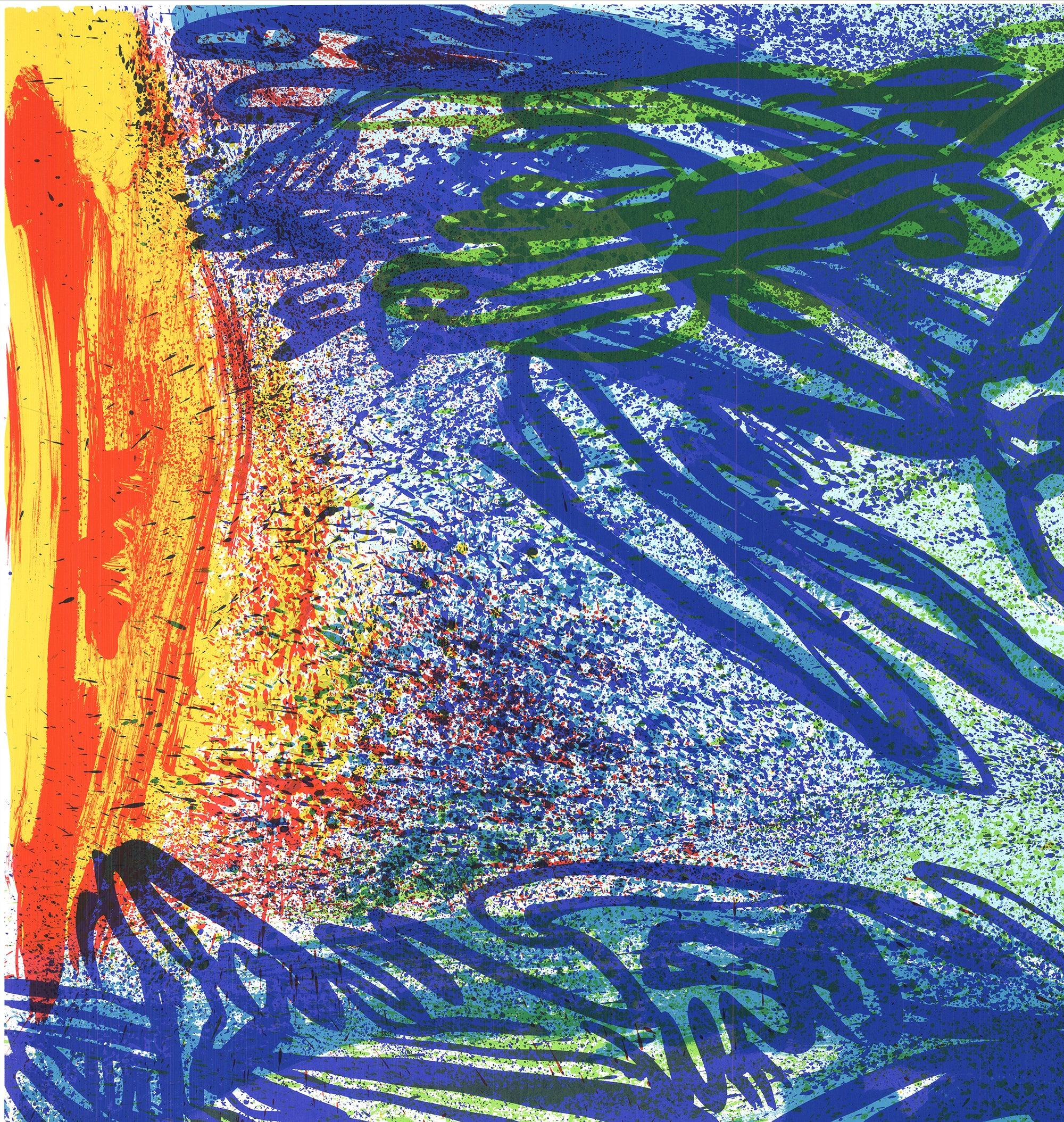 Alla Galerie 33, 1986 - Print Espressionismo astratto di Peter Nyborg