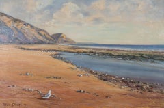 Peter Oliver - 1971 Oil, Beach at Low Tide