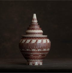 Jar with Upright Skeletons