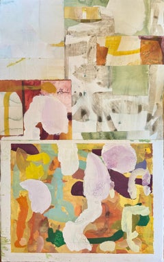 "Tent", Large Scale Collage, Abstract Mixed Media, 2000s