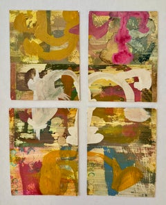 «Sin título 13», obra abstracta en técnica mixta sobre papel, firmada, 2009