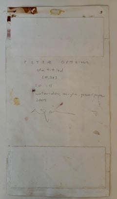 "Untitled 38", Abstract Mixed Media on Paper, Signed, 2009