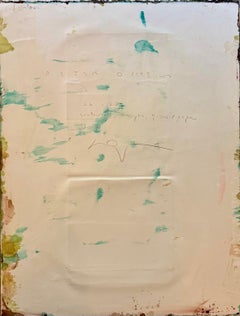 «Sin título 7», obra abstracta en técnica mixta sobre papel, firmada, 2008