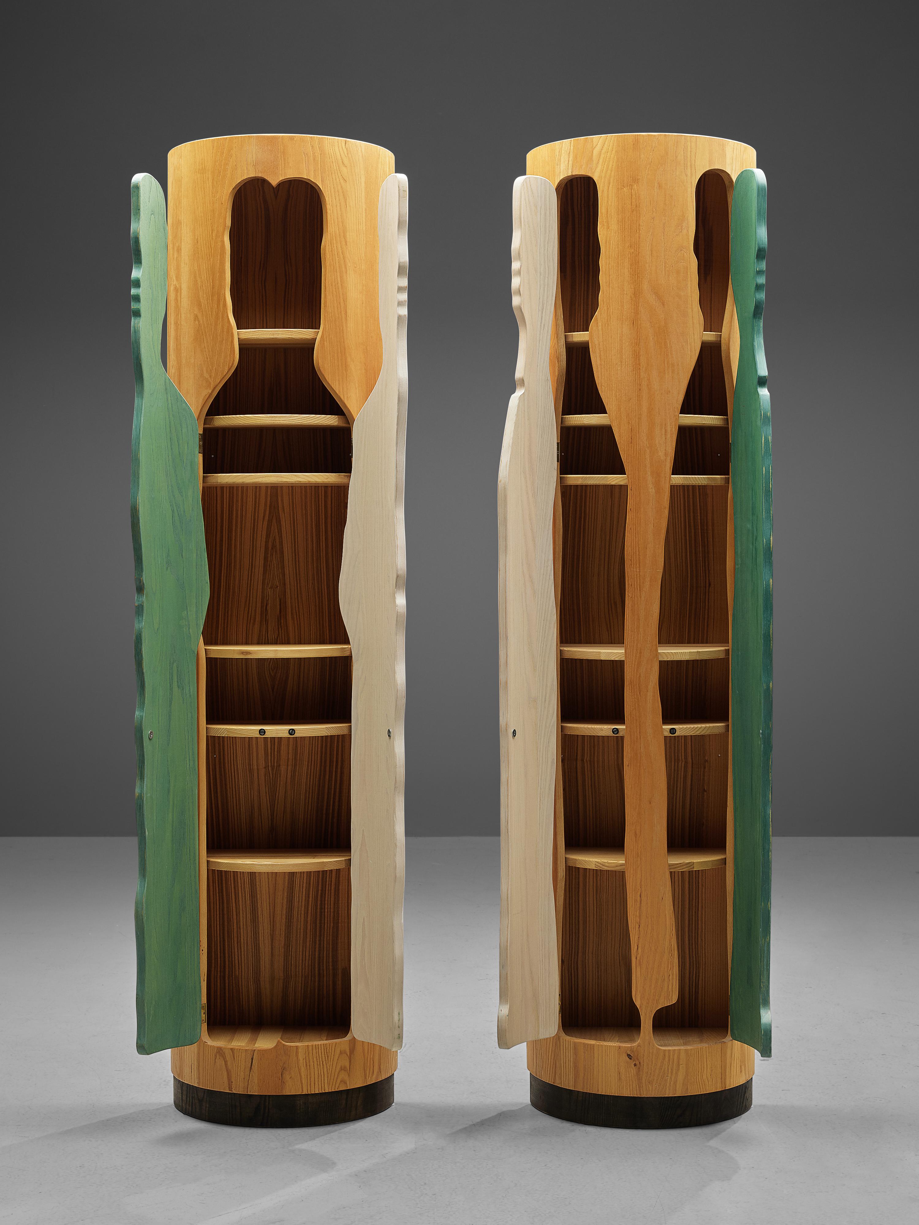 Peter Opsvik Pair of Unique Cabinets in Maple In Good Condition In Waalwijk, NL