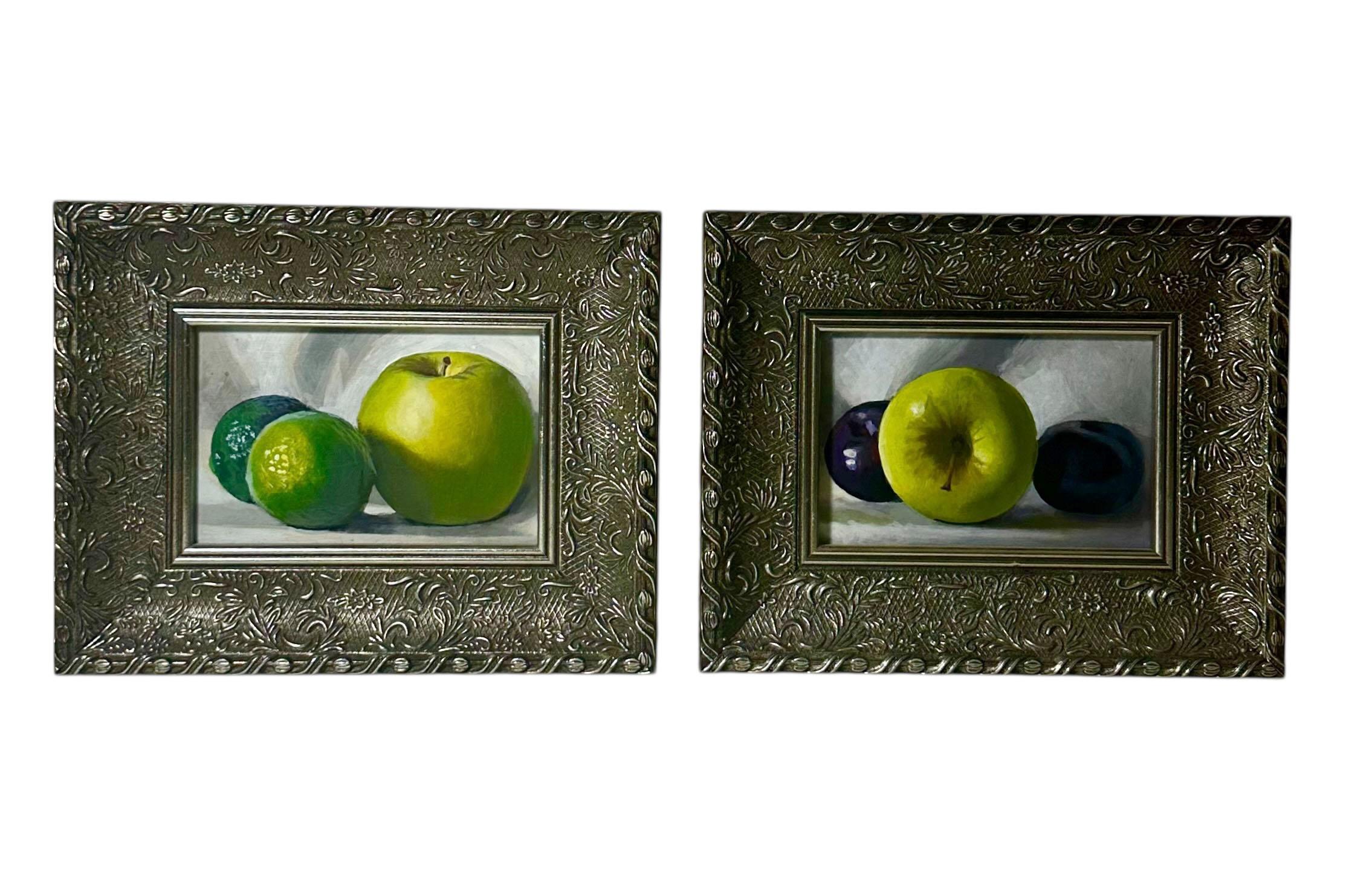 Peter Orrock Stillife Painting In Silver Frames en Bueno estado para la venta en Tampa, FL