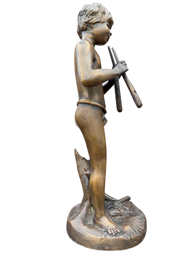 Peter Pan Bronze Sculpture, 20th Century For Sale at 1stDibs peter